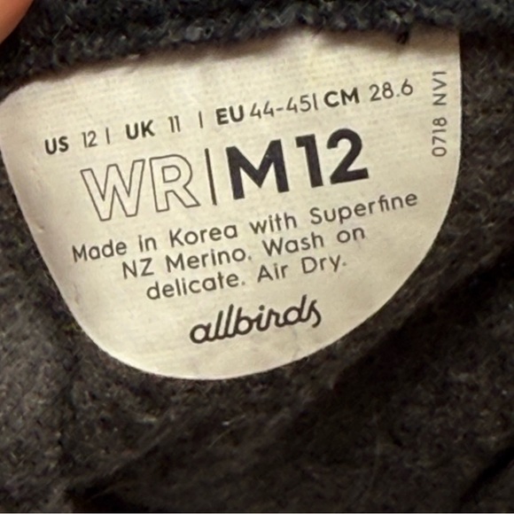 Allbirds Wool Runners Men’s Size 12 Running Training Sneaker Shoe Black - Picture 10 of 10